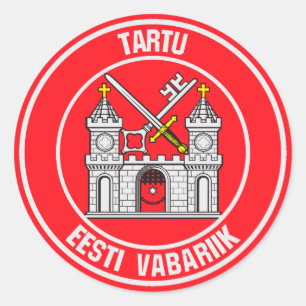 Adesivo Redondo Tartu Round Emblem