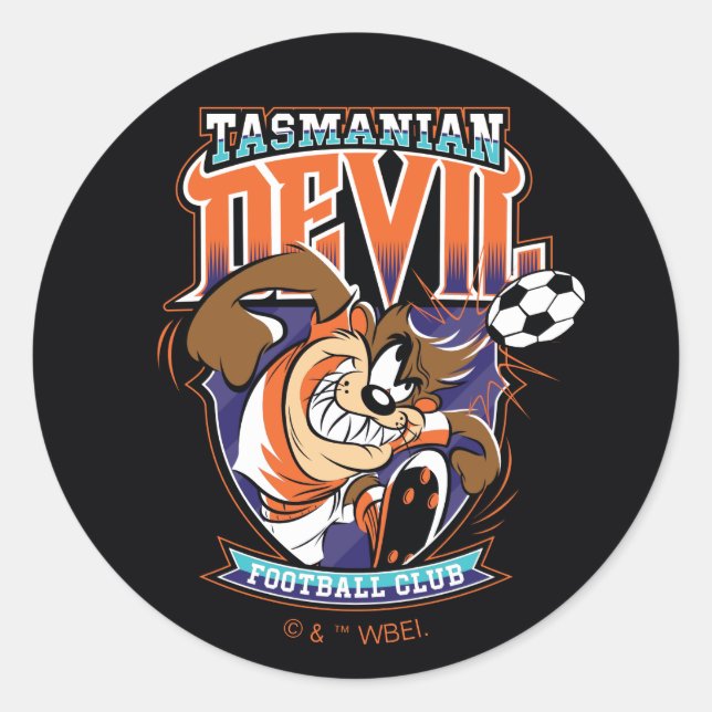 Adesivo Redondo Tasmanian Devil Football Club Badge (Frente)