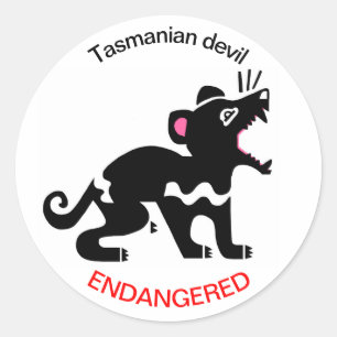 Adesivo Redondo Tasmanian DEVIL - Sticker