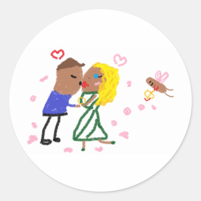 Adesivo Redondo Tater Swift e Travis Kale Kiss (Frente)