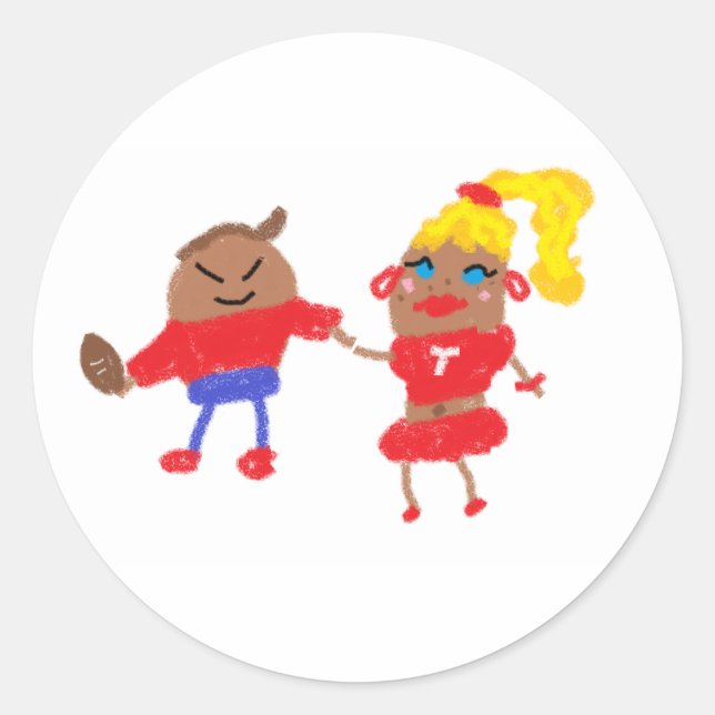 Adesivo Redondo Tater Swift e Travis Kale Spudball (Frente)