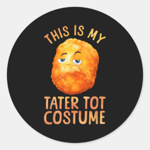 Adesivo Redondo Tater Tobe Costume Para Homens Mulheres Crianças T