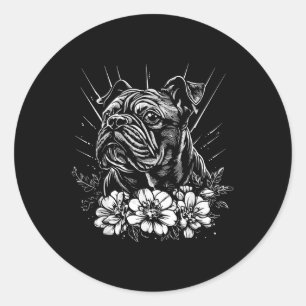 Adesivo Redondo Tatuagem do Estilo Retroativo do Estilo de Sobreca