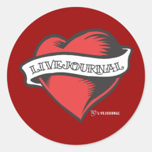 Adesivo Redondo Tatuagem do LiveJournal