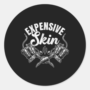 Adesivo Redondo Tatuagens Artistas Engraçadas E Caras