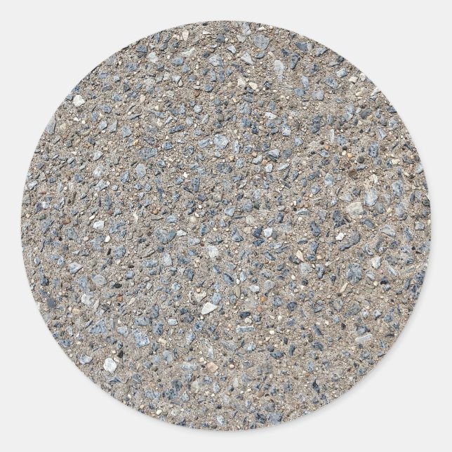 Adesivo Redondo Taupe Concrete Cement Blue Aggregate Sidewalk (Frente)