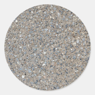 Adesivo Redondo Taupe Concrete Cement Blue Aggregate Sidewalk