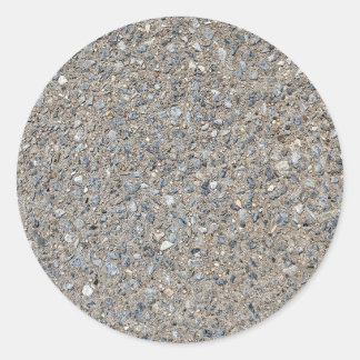 Adesivo Redondo Taupe Concrete Cement Blue Aggregate Sidewalk