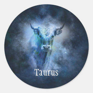 Adesivo Redondo Taurus Bull Sticker