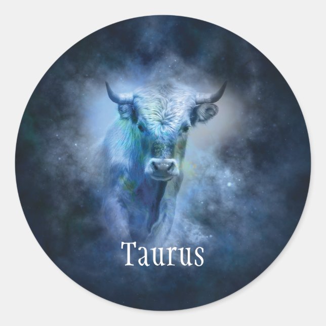 Adesivo Redondo Taurus Bull Sticker (Frente)