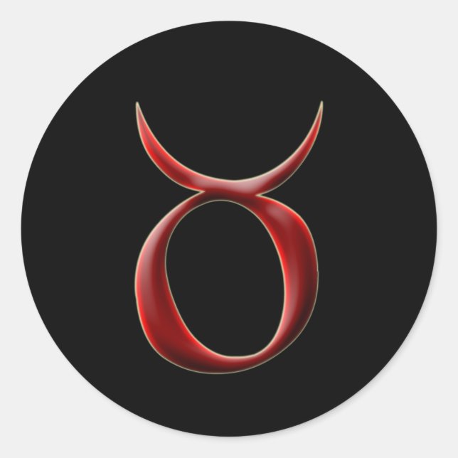 Adesivo Redondo Taurus nº 2 Sticker (Frente)