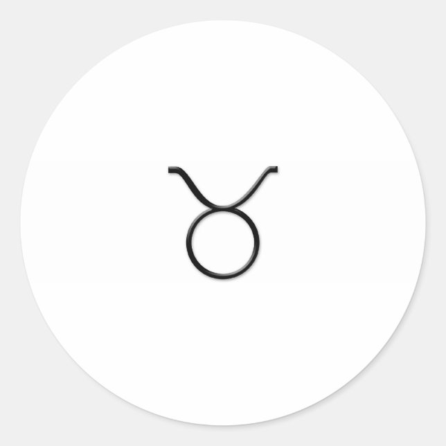 Adesivo Redondo Taurus - Sinal Zodiac (Frente)