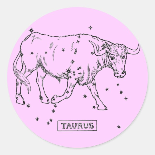 Adesivo Redondo Taurus Sticker (Frente)