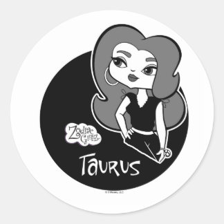 Adesivo Redondo Taurus Stickers