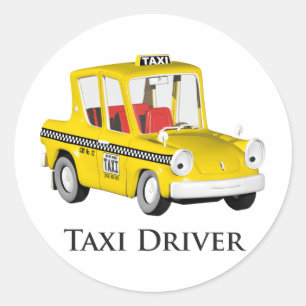 Adesivo Redondo Taxista