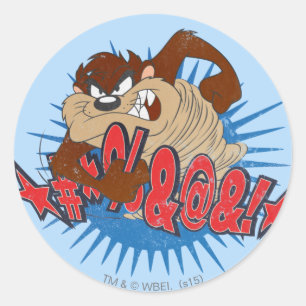 Adesivo Redondo TAZ™ censurada