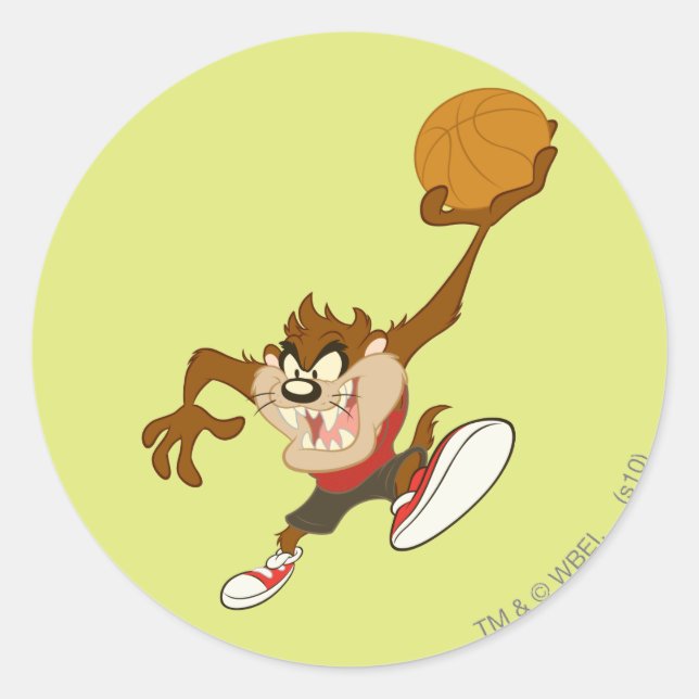 Adesivo Redondo TAZ™ na sua frente (Frente)