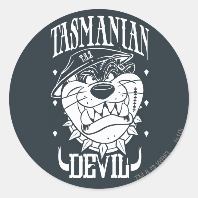 Adesivo Redondo TAZ™ - Rebelde (Frente)