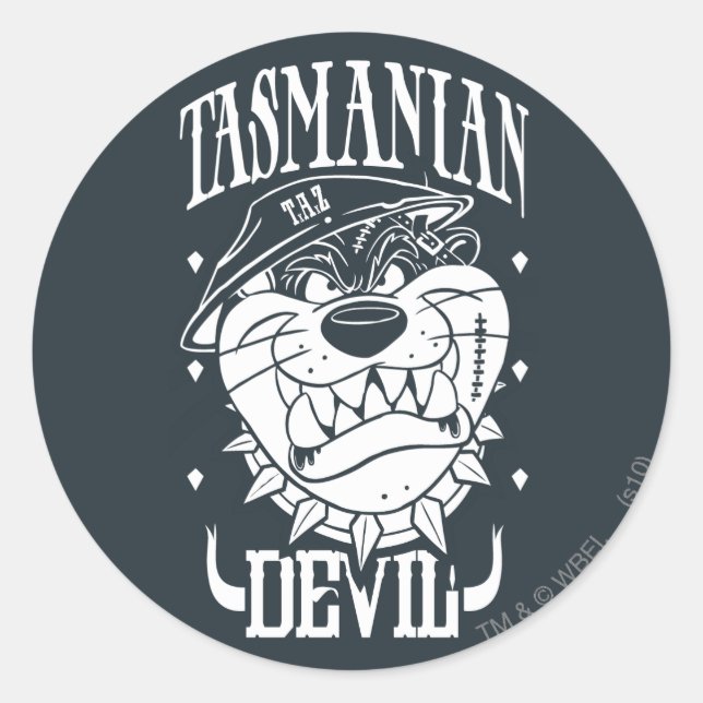 Adesivo Redondo TAZ™ - Rebelde (Frente)