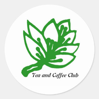 Adesivo Redondo Tea&Coffee_GREEN_2, Tea e Coffee Club