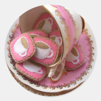 Adesivo Redondo Tea Party!
