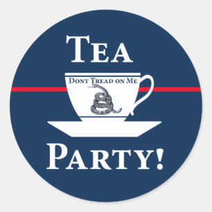 Adesivo Redondo Tea party!