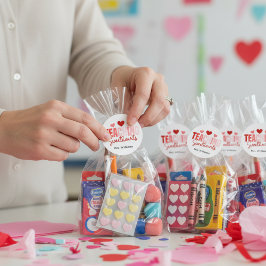 Adesivo Redondo Teaching Sweethearts Custom Teacher Valentine 