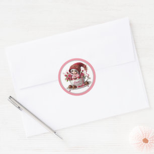 Adesivo Redondo Teacup Cutie Sticker