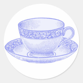 Adesivo Redondo Teacup Roxo