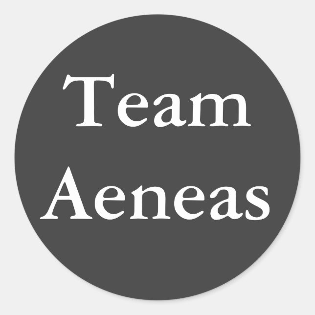 Adesivo Redondo Team Aeneas Sticker (Frente)