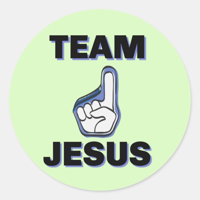 ADESIVO REDONDO TEAM JESUS (Frente)