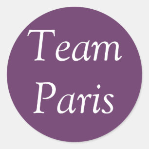 Adesivo Redondo Team Paris Sticker