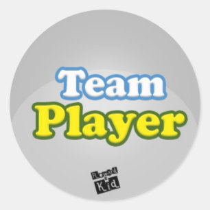 Adesivo Redondo Team Player (conjunto de 20)