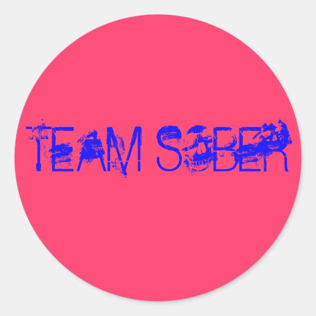 ADESIVO REDONDO TEAM SOBER (Frente)