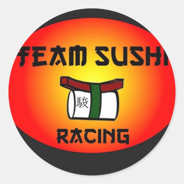 Adesivo Redondo Team Sushi Racing (Frente)