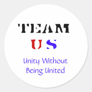 Adesivo Redondo TEAM US Sticker