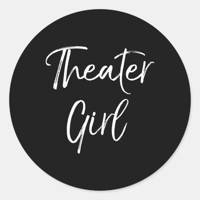 Adesivo Redondo Teatro De Broadway (Frente)