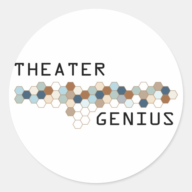 Adesivo Redondo Teatro Genius (Frente)