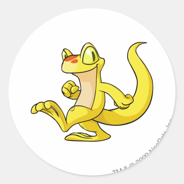 Adesivo Redondo Techo Amarelo (Frente)