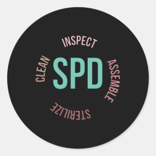 Adesivo Redondo Técnica Estéril de Processamento Tech Estéril de P