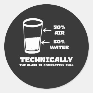 Adesivo Redondo Tecnicamente, o vidro é completamente engraçado no