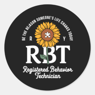 Adesivo Redondo Técnico de Comportamento Registrado Rbt Conscienti