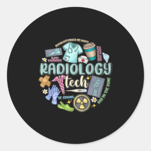 Adesivo Redondo Técnico de Radiologia Natal Técnico de Raio-X