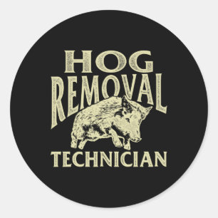 Adesivo Redondo Técnico de Remoção de Cachorros - Caça de Cachorro