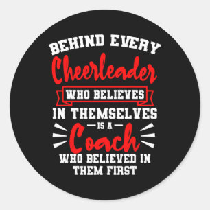 Adesivo Redondo Técnico de Torcida Equipe de Torcida Cheerleader E