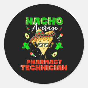 Adesivo Redondo Técnico Farmático Médio Nacho Mexicano