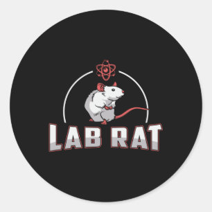 Adesivo Redondo Técnico Laboratório de Ciência de Laboratório 