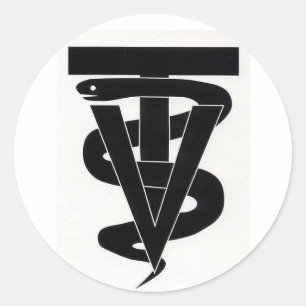 Adesivo Redondo Técnico veterinário