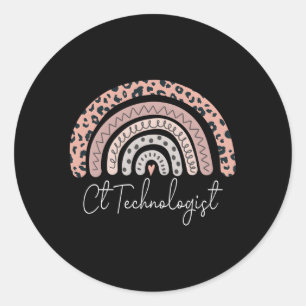 Adesivo Redondo Tecnologia Ct Rainbow X-Ray Mri Tech Radiology T