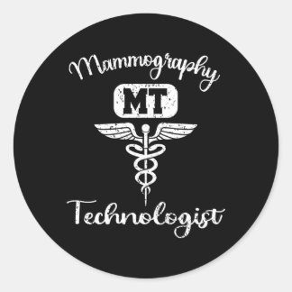 Adesivo Redondo Tecnologia de Mammografia Tecnólogo de Mamomografi